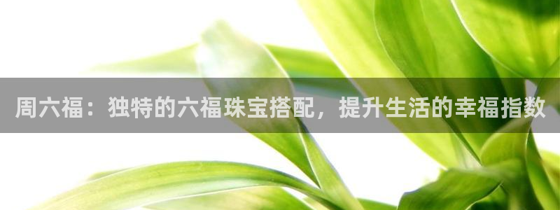 新宝5五：周六福：独特的六福珠宝搭配，提升生活的幸福指数