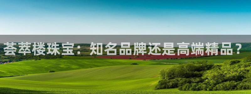 新宝5手机版登录：荟萃楼珠宝：知名品牌还是高端精品？