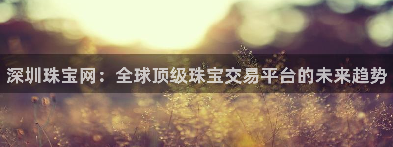 新宝5招商部：深圳珠宝网：全球顶级珠宝交易平台的未来趋势