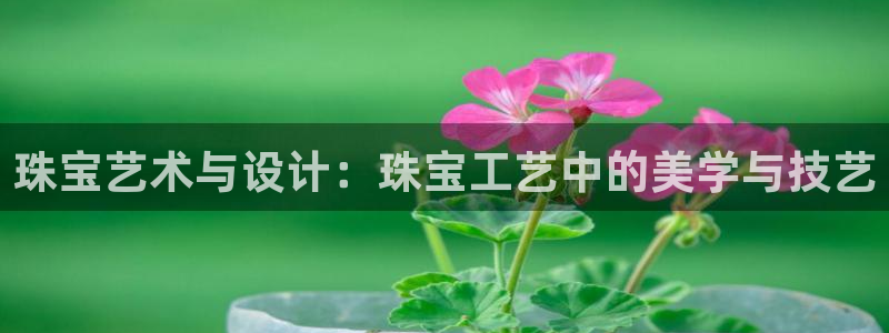 新宝5户端：珠宝艺术与设计：珠宝工艺中的美学与技艺