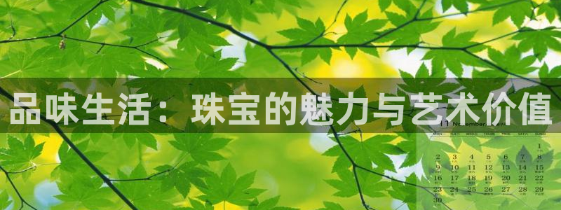 新宝5注册：品味生活：珠宝的魅力与艺术价值
