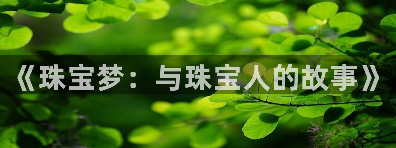 新宝5在哪里：《珠宝梦：与珠宝人的故事》