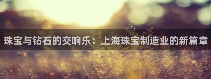 新宝5注册链接：珠宝与钻石的交响乐：上海珠宝制造业的新篇章